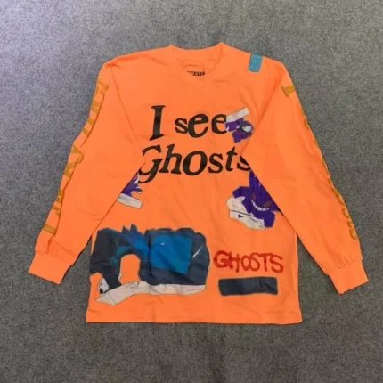 Lucky Me Kids See Ghosts Orange T Shirt